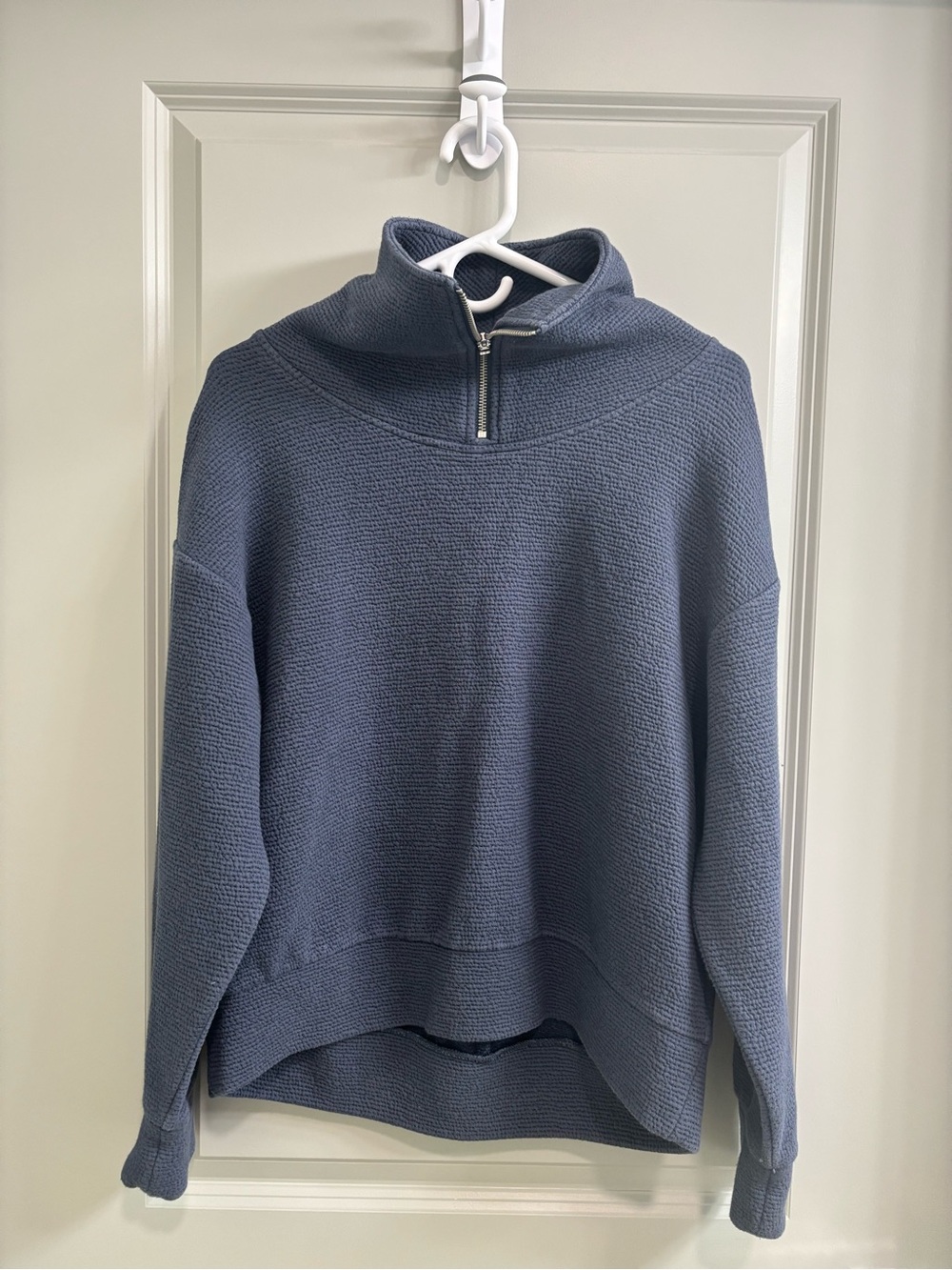 CALIA by Carrie Underwood Slate Blue Half-Zip Turtleneck Sweater